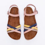 Sandali estivi da donna in nabuk /