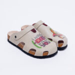 Sabot anatomico colorato con sottopiede in scamosciata /