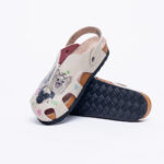 Sabot anatomico colorato con sottopiede in scamosciata / Sabot anatomico colorato con sottopiede in scamosciata /