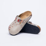 Sabot anatomico colorato con sottopiede in scamosciata /