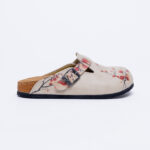 Sabot anatomico colorato con sottopiede in scamosciata /