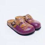 Sabot anatomico colorato con sottopiede in scamosciata /