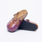 Sabot anatomico colorato con sottopiede in scamosciata /