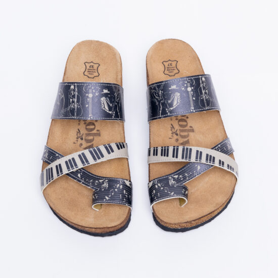 Alternative view of Ciabatte estive аnatomici con sottopiede in scamosciata