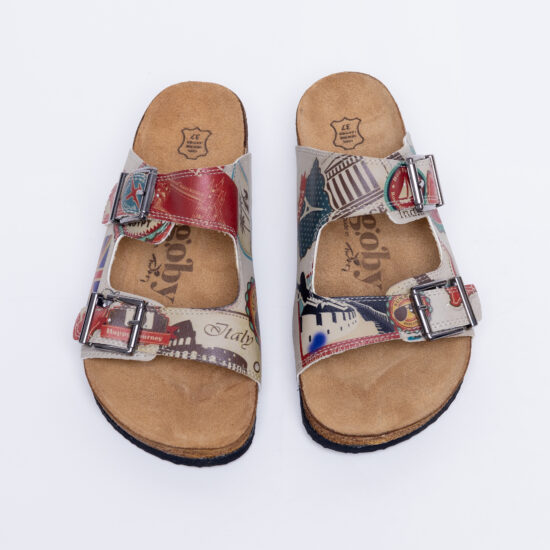 Alternative view of Ciabatte estive аnatomici con sottopiede in scamosciata