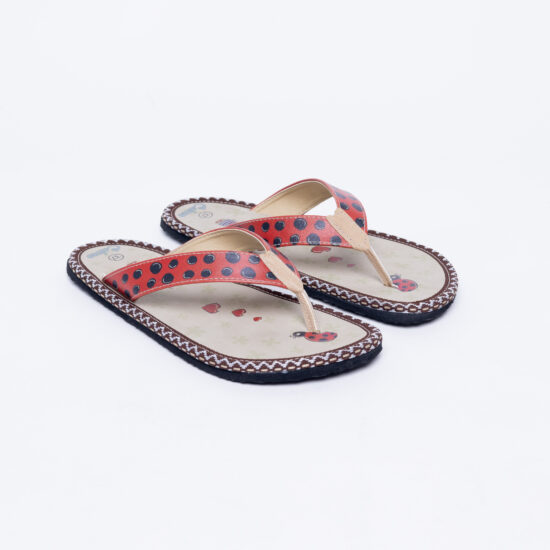 Infradito da donna multicolore in ecopelle