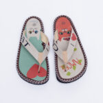 Infradito da donna multicolore in ecopelle / Infradito da donna multicolore in ecopelle /