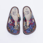 Infradito da donna multicolore in ecopelle / Infradito da donna multicolore in ecopelle /