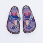 Infradito da donna multicolore in ecopelle / Infradito da donna multicolore in ecopelle /