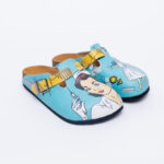 Ciabatte per infermiere con sottopiede in scamosciata / Ciabatte per infermiere con sottopiede in scamosciata /