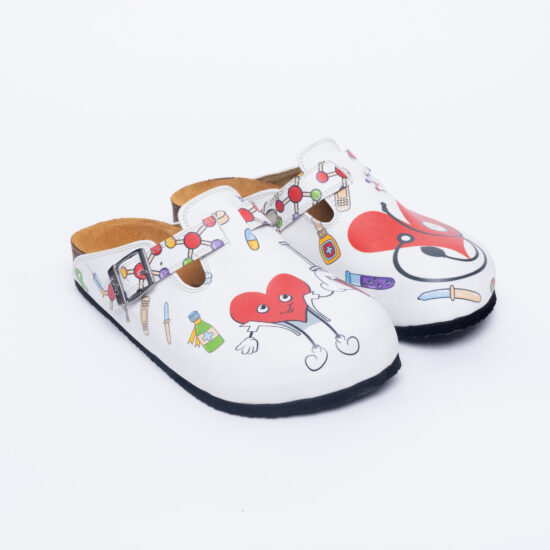 Alternative view of Ciabatte per infermiere con sottopiede in scamosciata