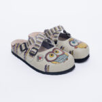 Sabot anatomico colorato con sottopiede in scamosciata / Sabot anatomico colorato con sottopiede in scamosciata /