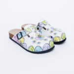 Sabot anatomico colorato con sottopiede in scamosciata /