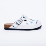 Ciabatte per parrucchieri con sottopiede in scamosciata /