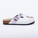 Sabot anatomico colorato con sottopiede in scamosciata /