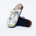 Sabot anatomico colorato con sottopiede in scamosciata /