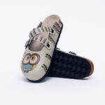 Sabot anatomico colorato con sottopiede in scamosciata / Sabot anatomico colorato con sottopiede in scamosciata /