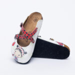 Sabot anatomico colorato con sottopiede in scamosciata / Sabot anatomico colorato con sottopiede in scamosciata /