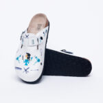 Ciabatte per parrucchieri con sottopiede in scamosciata /