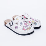 Sabot anatomico colorato con sottopiede in scamosciata / Sabot anatomico colorato con sottopiede in scamosciata /