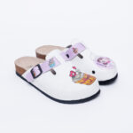 Sabot anatomico colorato con sottopiede in scamosciata /