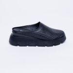 Ciabatte chiuse da donna in pelle con sottopiede soft / Ciabatte chiuse da donna in pelle con sottopiede soft /