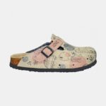 Sabot anatomico colorato con sottopiede in scamosciata /