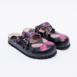 Sabot anatomico colorato con sottopiede in scamosciata / Sabot anatomico colorato con sottopiede in scamosciata /