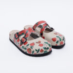 Sabot anatomico colorato con sottopiede in scamosciata / Sabot anatomico colorato con sottopiede in scamosciata /