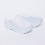Ciabatte chiuse da donna in pelle con sottopiede soft / Ciabatte chiuse da donna in pelle con sottopiede soft /
