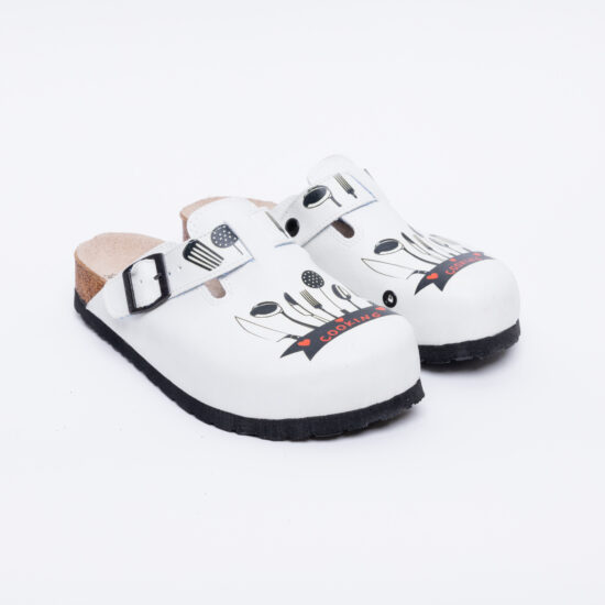 Alternative view of Ciabatte per cucina con sottopiede in scamosciata