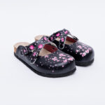 Sabot anatomico colorato con sottopiede in scamosciata / Sabot anatomico colorato con sottopiede in scamosciata /