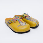 Sabot anatomico colorato con sottopiede in scamosciata /