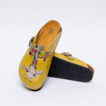 Sabot anatomico colorato con sottopiede in scamosciata /