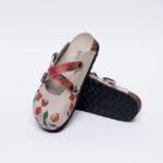 Sabot anatomico colorato con sottopiede in scamosciata / Sabot anatomico colorato con sottopiede in scamosciata /