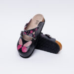 Sabot anatomico colorato con sottopiede in scamosciata / Sabot anatomico colorato con sottopiede in scamosciata /