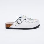 Sabot anatomico colorato con sottopiede in scamosciata / Sabot anatomico colorato con sottopiede in scamosciata /