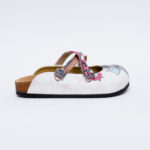 Sabot anatomico colorato con sottopiede in scamosciata /