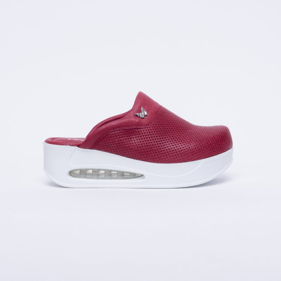 Alternative view of Ciabatte chiuse da donna in pelle con sottopiede soft