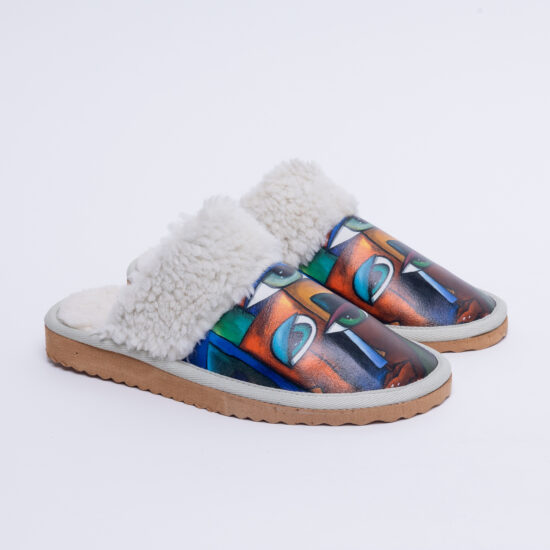 Alternative view of Pantofole invernali da donna con fantasia