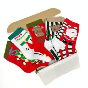 Set di 5 paia di calzini fantasia Calzini colorati