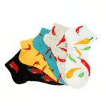 Set di 5 paia di calzini fantasia /