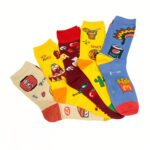 Set di 5 paia di calzini fantasia /