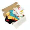 Set di 5 paia di calzini fantasia Calzini colorati 2 Set di 5 paia di calzini fantasia Calzini colorati 2