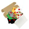 Set di 5 paia di calzini fantasia Calzini colorati 2 Set di 5 paia di calzini fantasia Calzini colorati 2