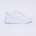 Sneakers anatomici bianchi in pelle /