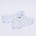 Sneakers anatomici bianchi in pelle /