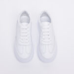 Sneakers anatomici bianchi in pelle /