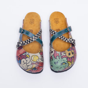 Sabot da donna bassi colorati Clogs con stampa Colorate Sabot da donna bassi colorati Clogs con stampa Colorate