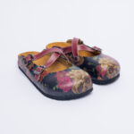 Sabot anatomico colorato con sottopiede in scamosciata /